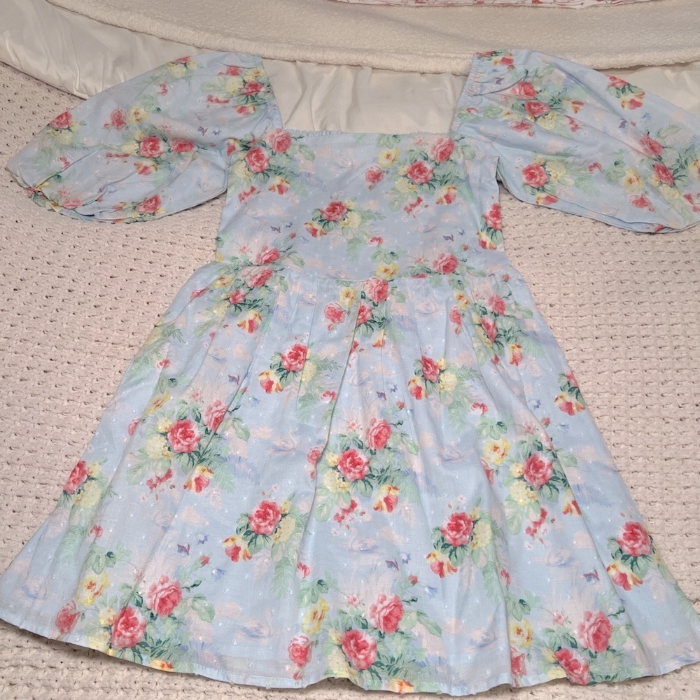 Floral Puff Sleeve Dress